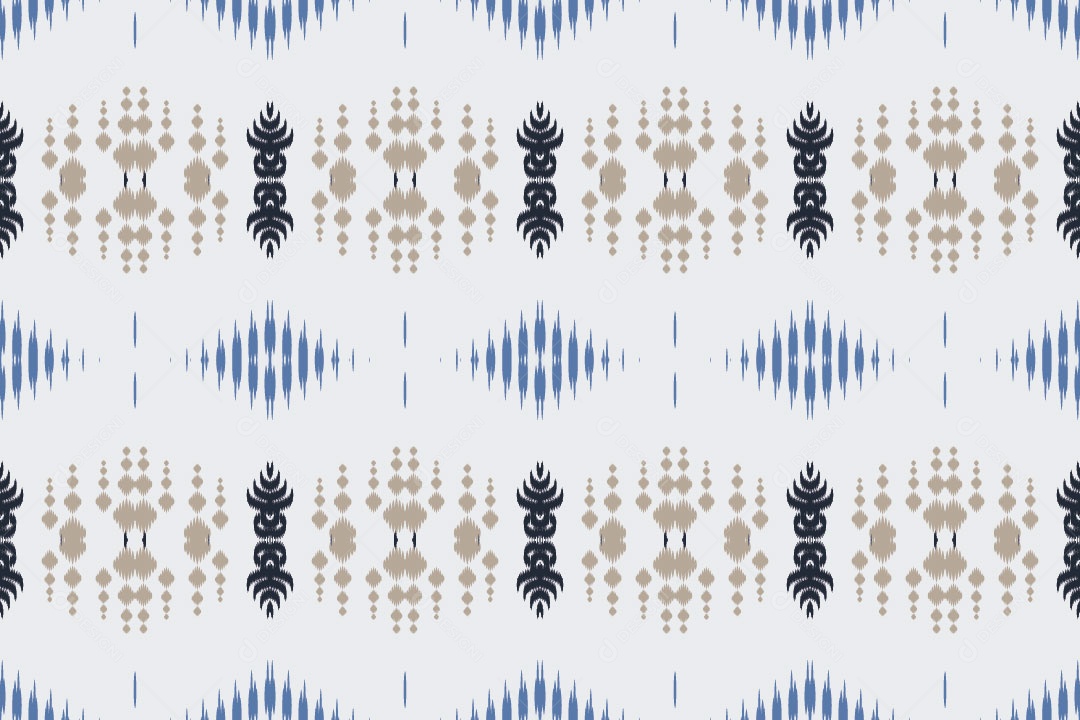 Tribal Tradicional Branco Ilustração Vetor EPS