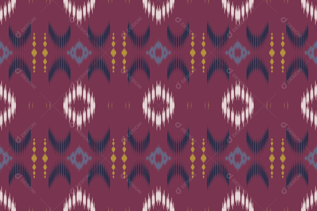 Tribal Tradicional Rosa Ilustração Vetor EPS