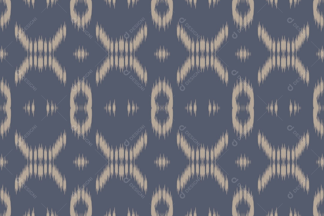 Tribal Tradicional Azul Ilustração Vetor EPS