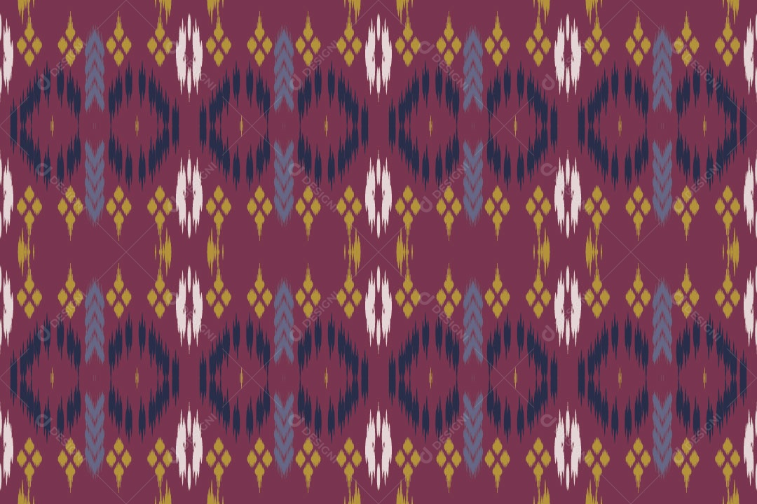 Tribal Tradicional Rosa Ilustração Vetor EPS