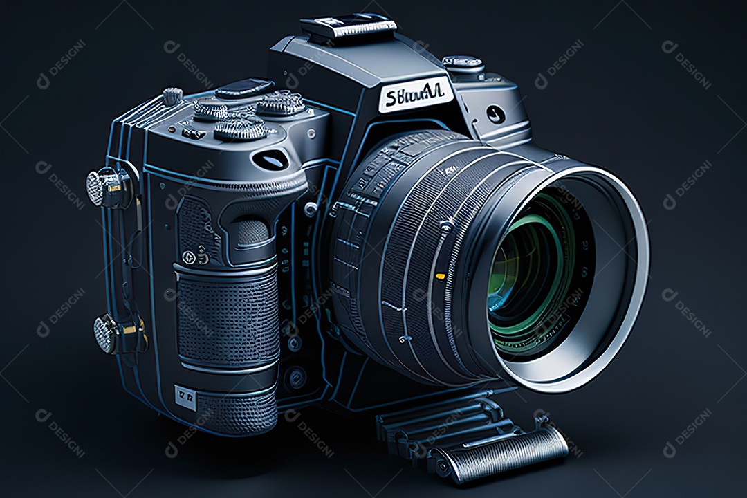 Câmera de visão altamente explodida