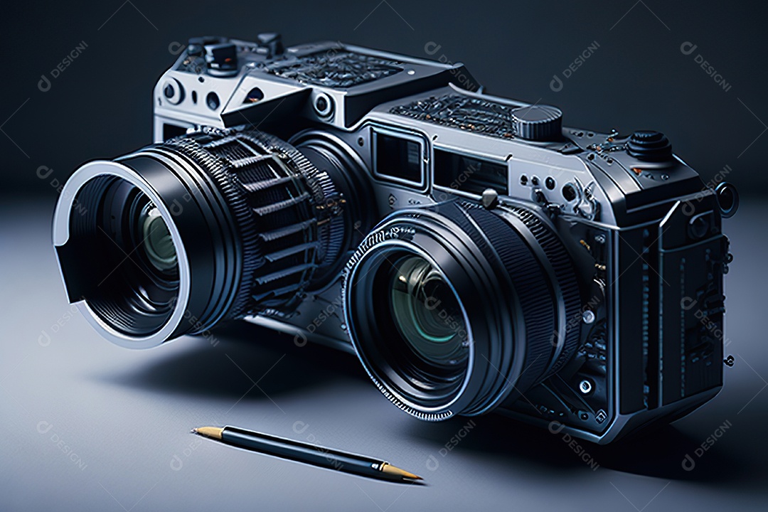 Câmera de visão altamente explodida