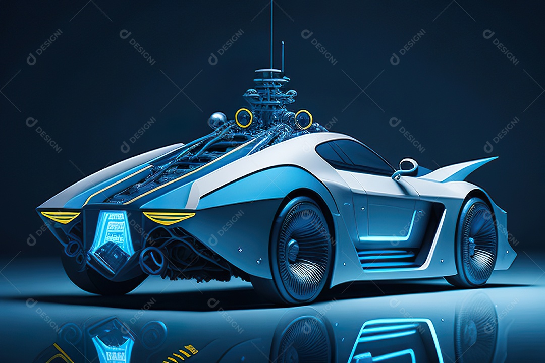 Plano amplo de uma biomecânica mínima azul