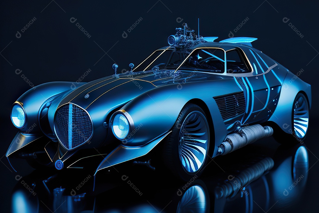 Plano amplo de uma biomecânica mínima azul