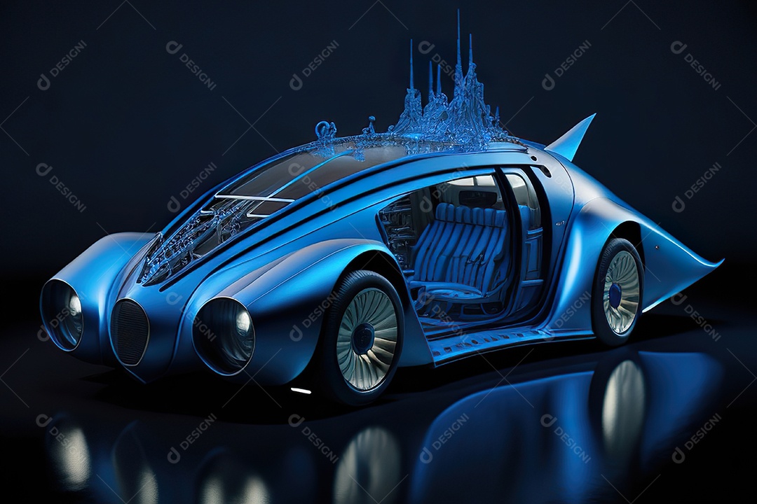 Plano amplo de uma biomecânica mínima azul