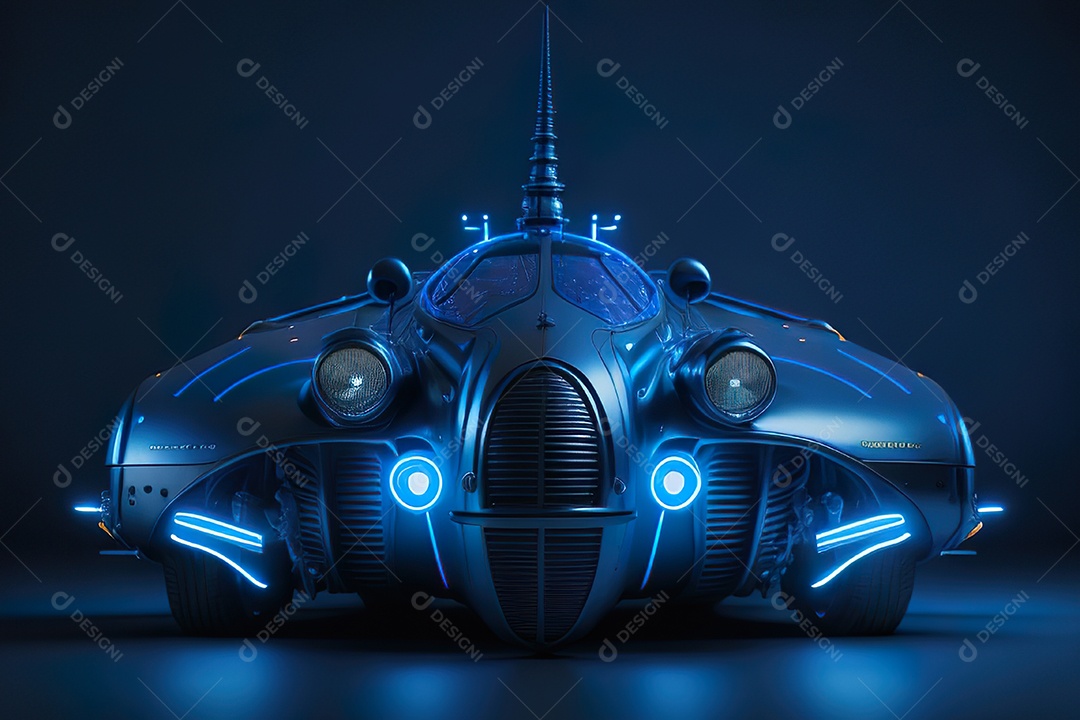 Plano amplo de uma biomecânica mínima azul