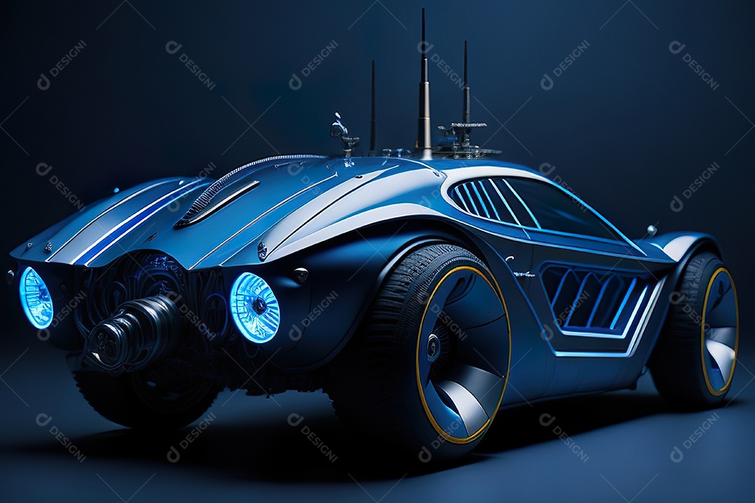 Plano amplo de uma biomecânica mínima azul