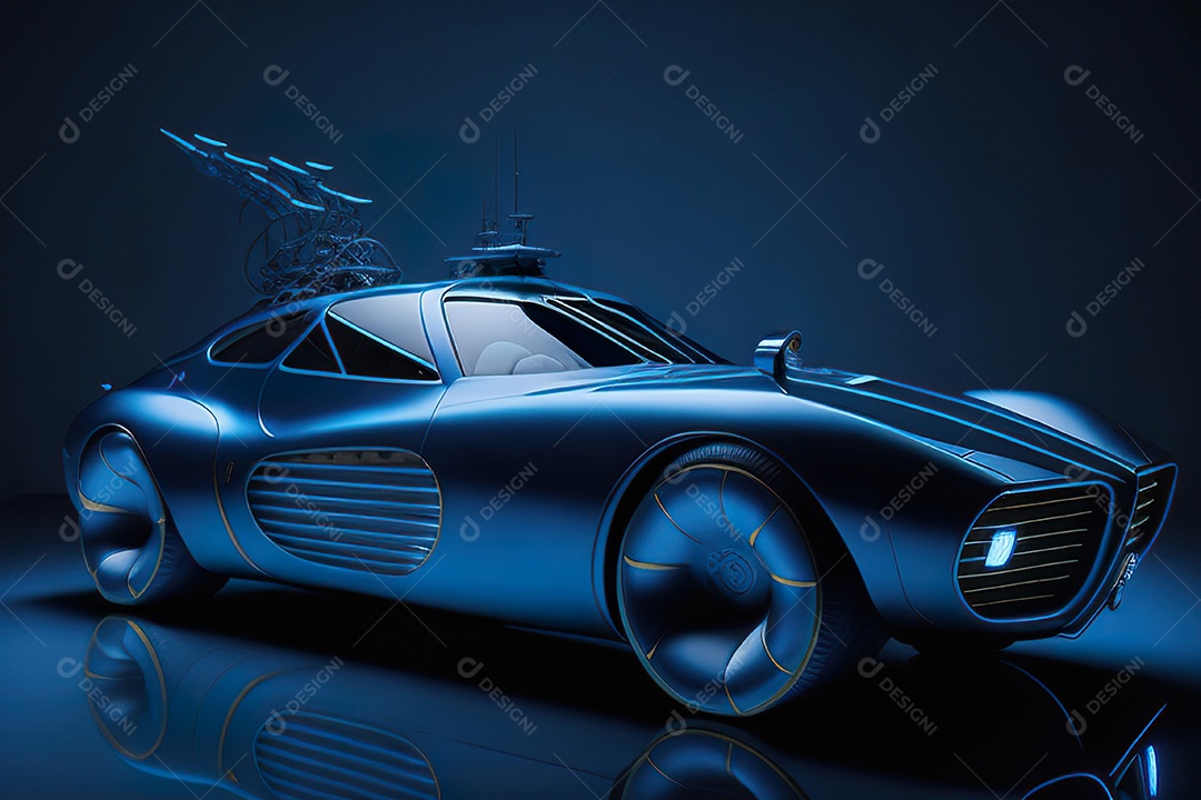 Plano amplo de uma biomecânica mínima azul