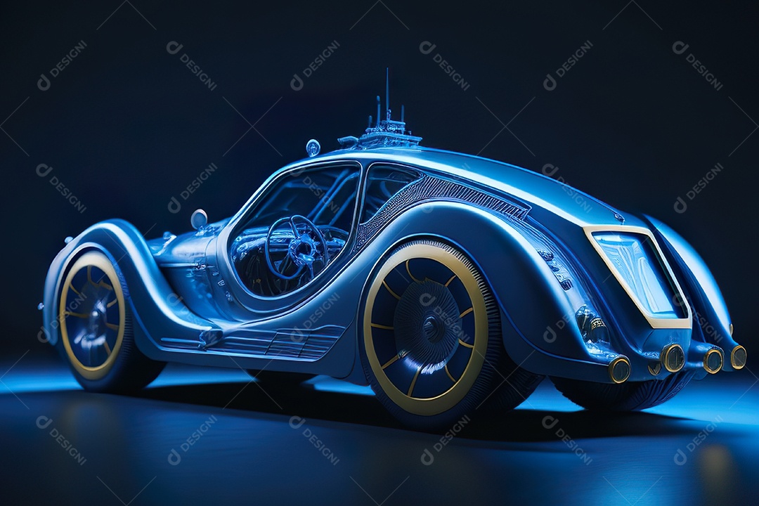 Plano amplo de uma biomecânica mínima azul