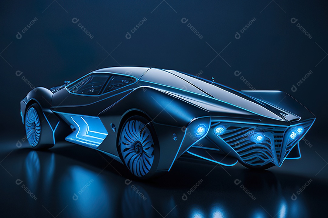 Plano amplo de uma biomecânica mínima azul