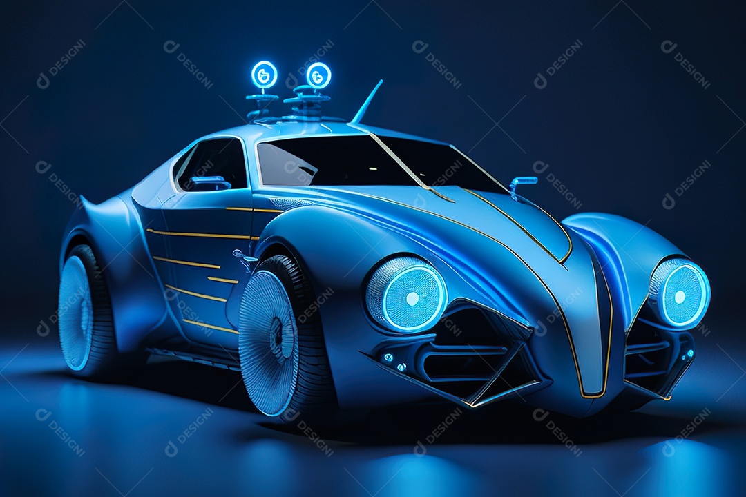 Plano amplo de uma biomecânica mínima azul