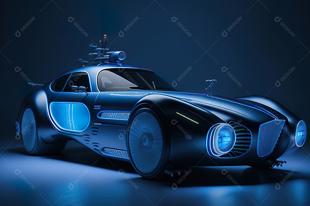 Plano amplo de uma biomecânica mínima azul