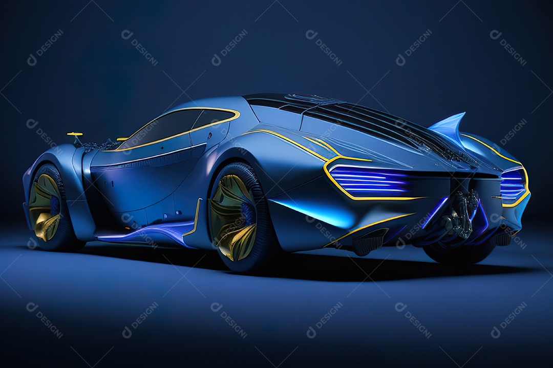 Plano amplo de uma biomecânica mínima azul