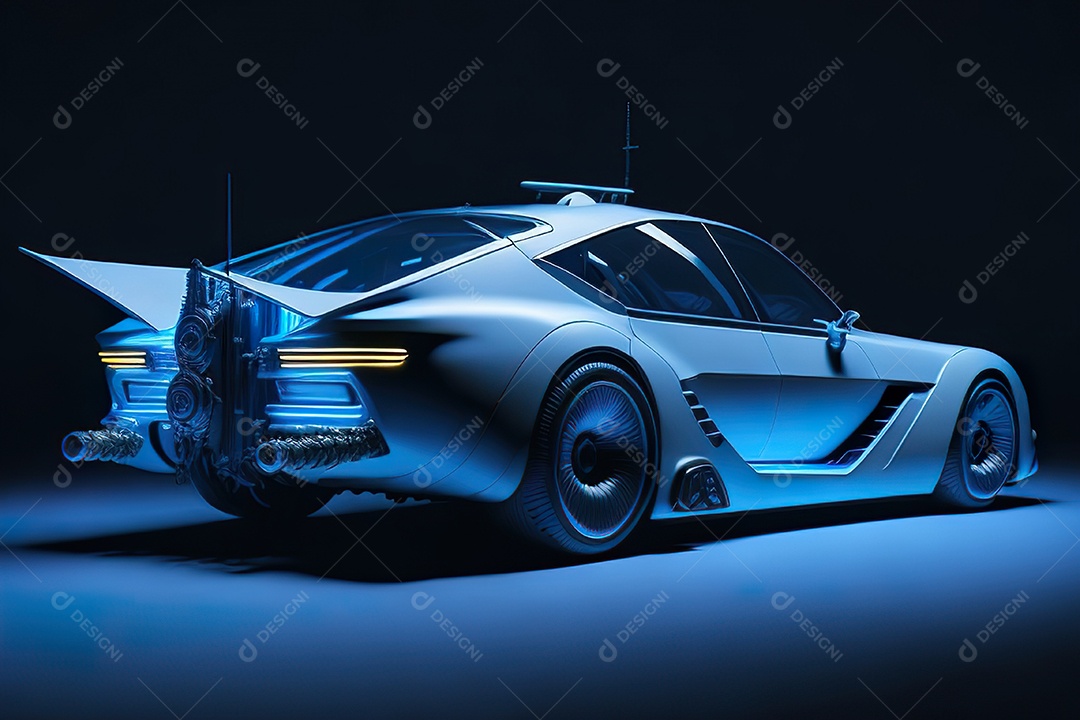 Plano amplo de uma biomecânica mínima azul