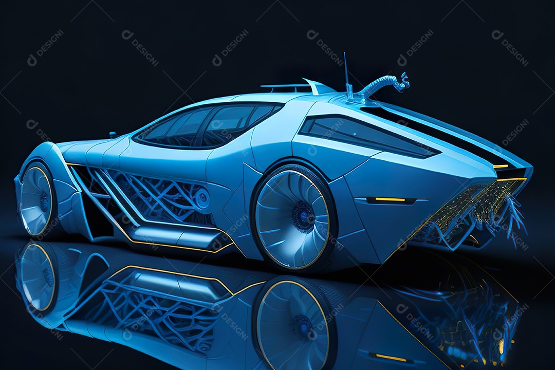 Plano amplo de uma biomecânica mínima azul