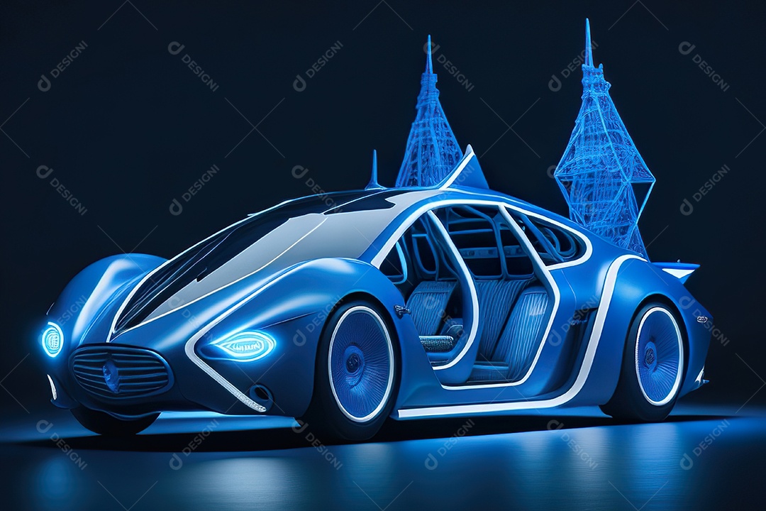 Plano amplo de uma biomecânica mínima azul