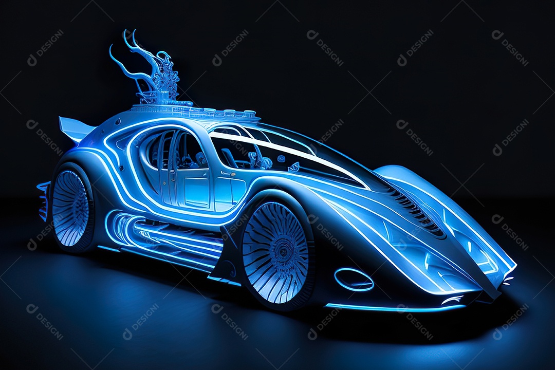 Plano amplo de uma biomecânica mínima azul