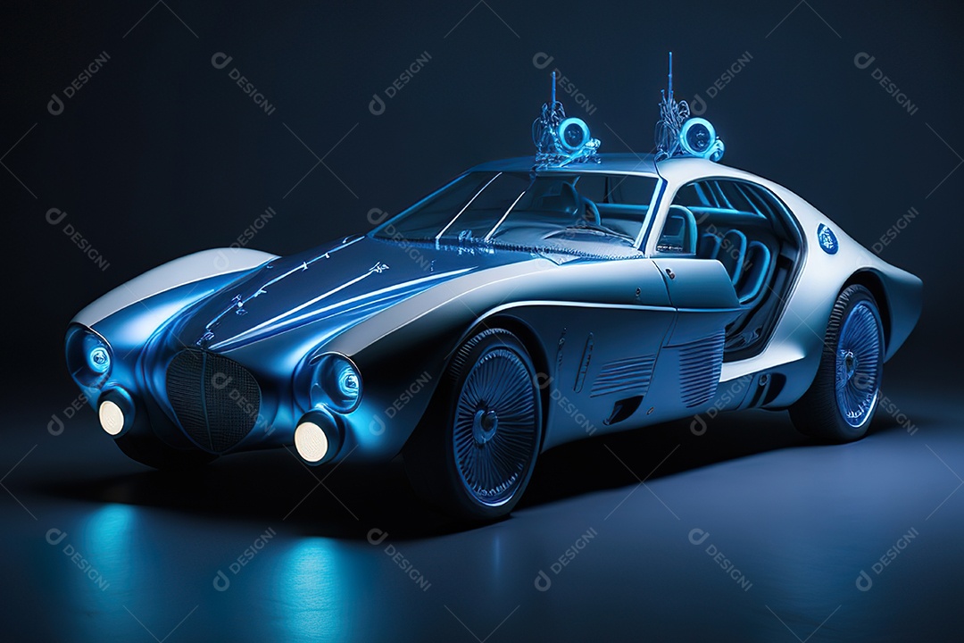 Plano amplo de uma biomecânica mínima azul