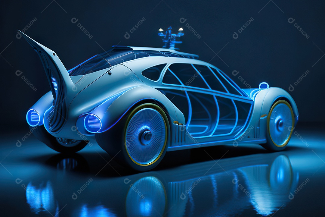 Plano amplo de uma biomecânica mínima azul