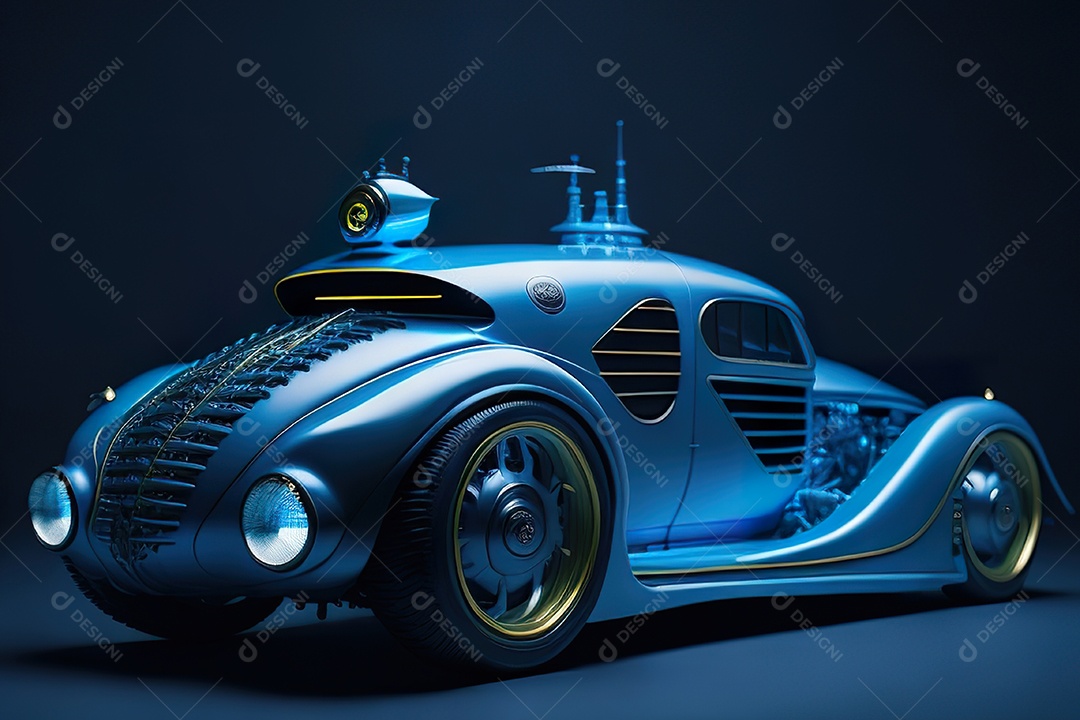 Plano amplo de uma biomecânica mínima azul