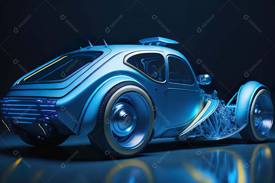 Plano amplo de uma biomecânica mínima azul