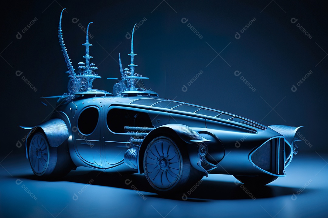 Plano amplo de uma biomecânica mínima azul