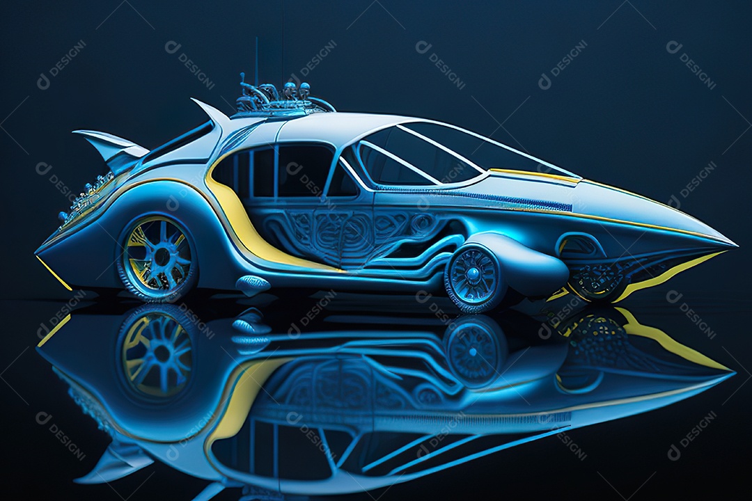 Plano amplo de uma biomecânica mínima azul