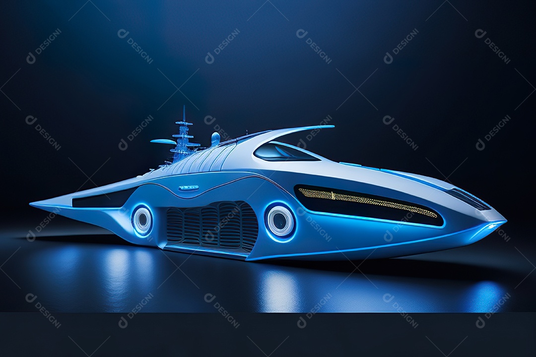 Plano amplo de uma biomecânica mínima azul