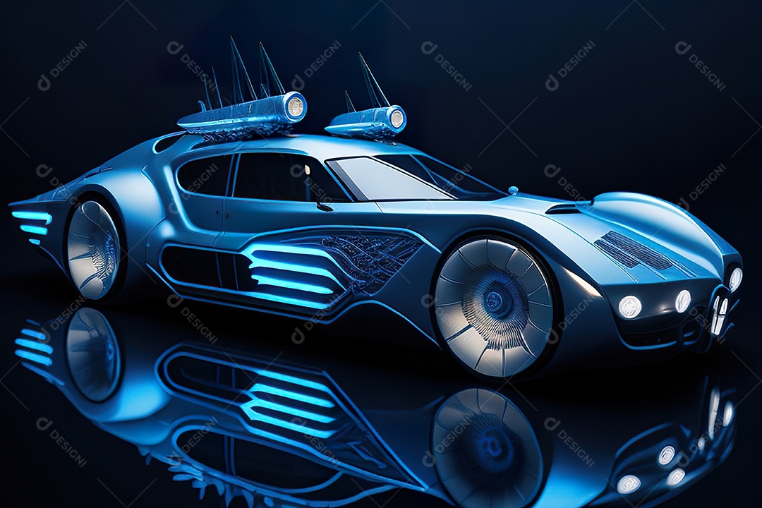 Plano amplo de uma biomecânica mínima azul