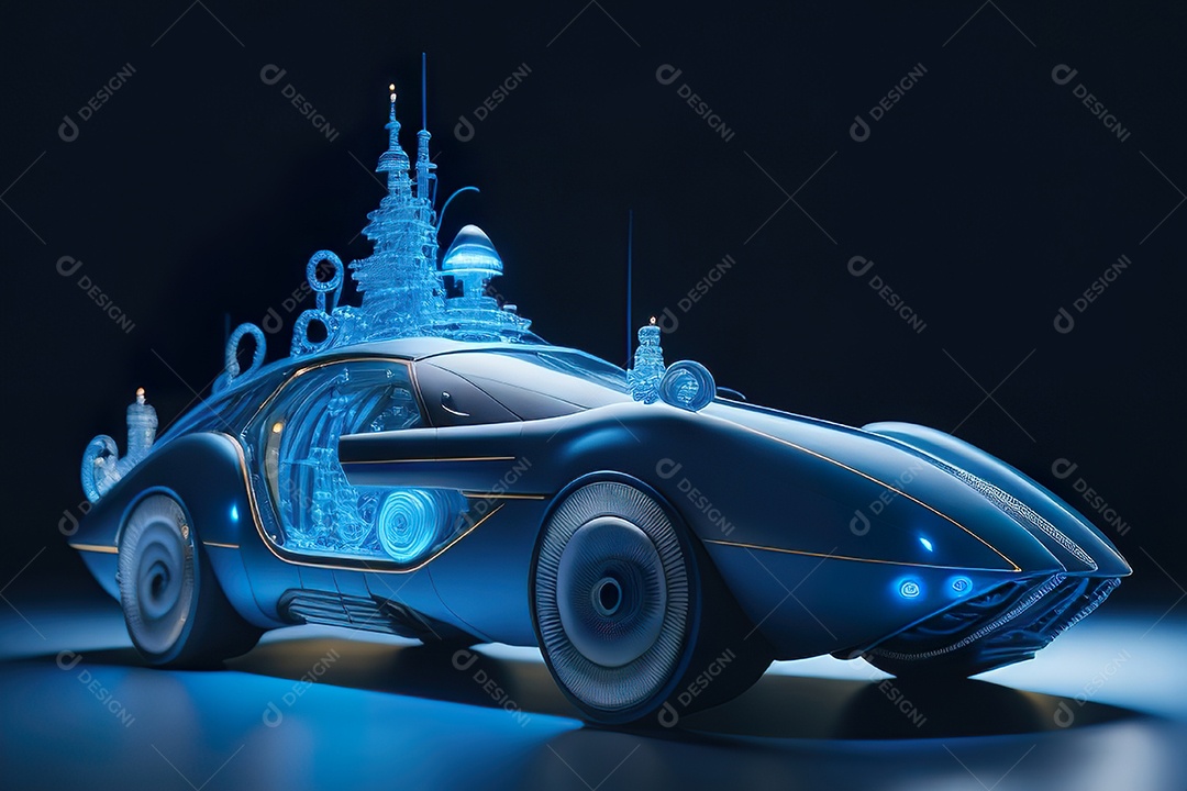 Plano amplo de uma biomecânica mínima azul