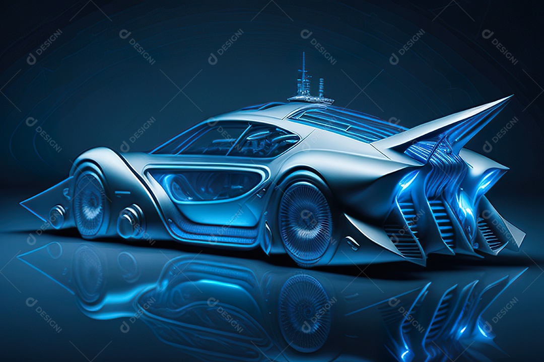 Plano amplo de uma biomecânica mínima azul