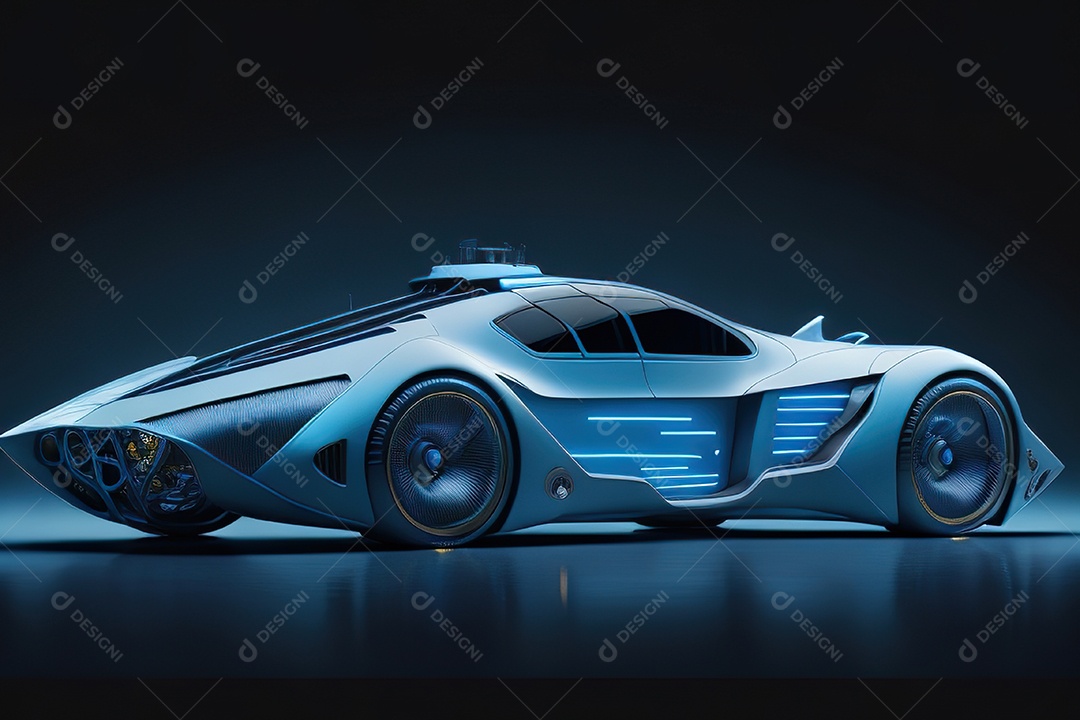 Plano amplo de uma biomecânica mínima azu