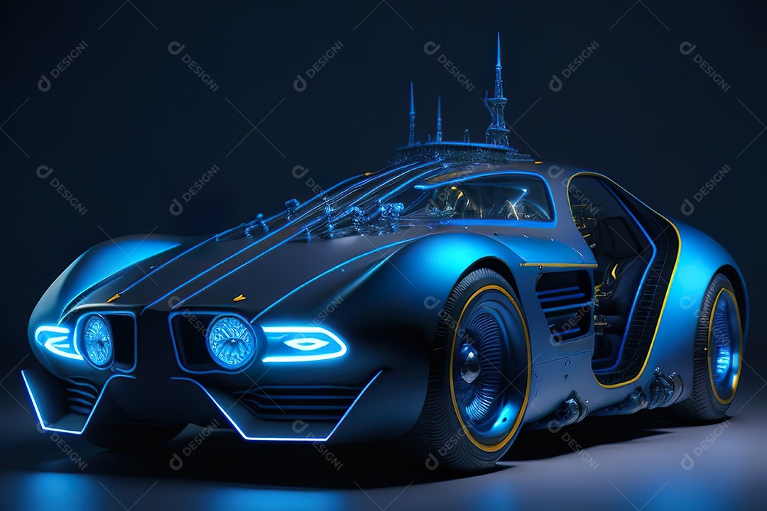 Plano amplo de uma biomecânica mínima azul