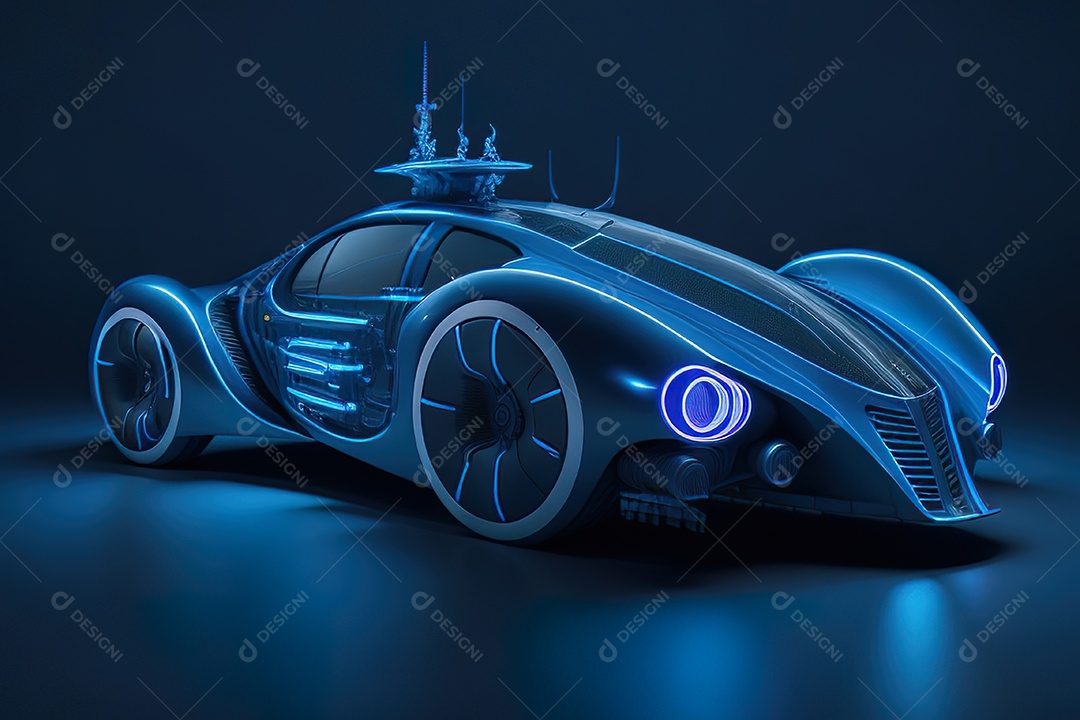 Plano amplo de uma biomecânica mínima azul