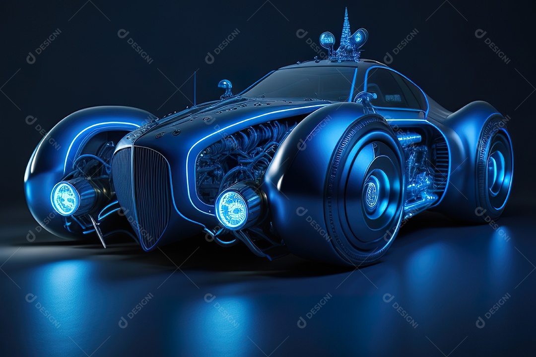 Plano amplo de uma biomecânica mínima azul