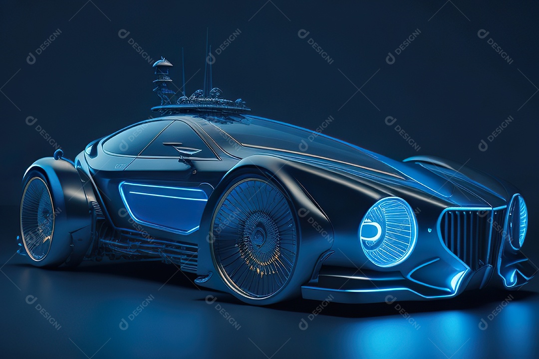 Plano amplo de uma biomecânica mínima azul