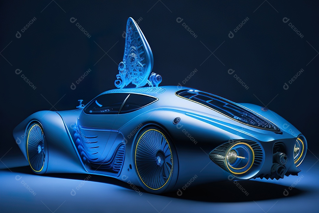 Plano amplo de uma biomecânica mínima azul