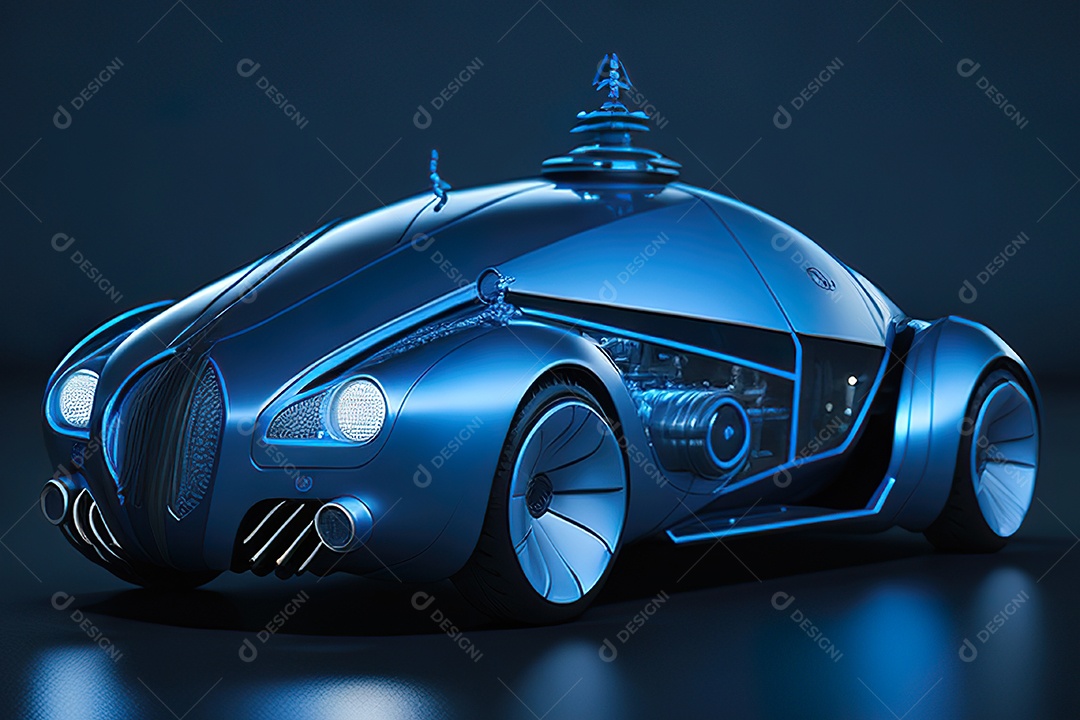 Plano amplo de uma biomecânica mínima azul