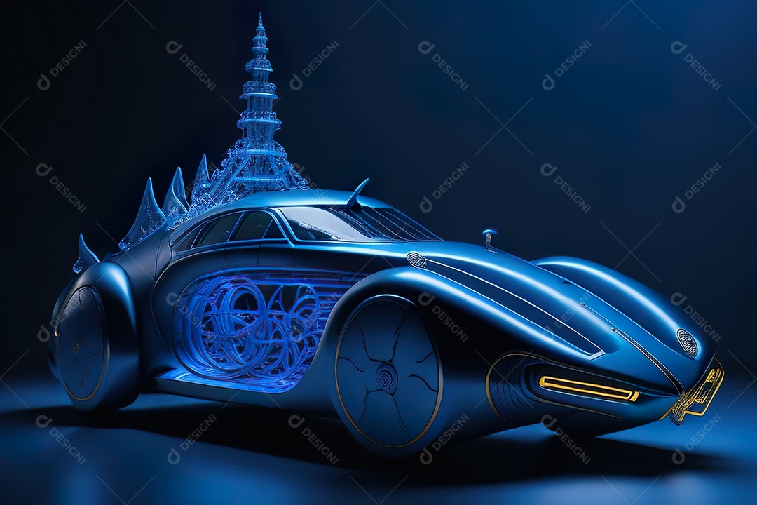 Plano amplo de uma biomecânica mínima azul