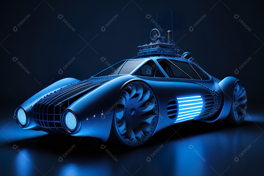 Plano amplo de uma biomecânica mínima azul