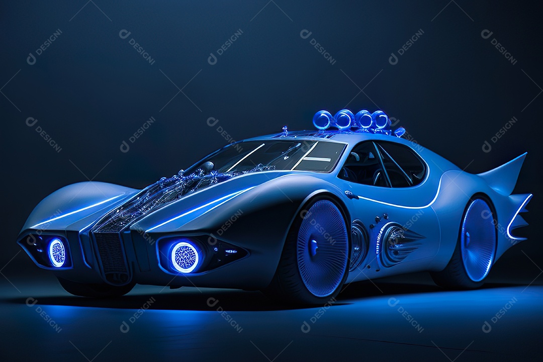 Plano amplo de uma biomecânica mínima azul