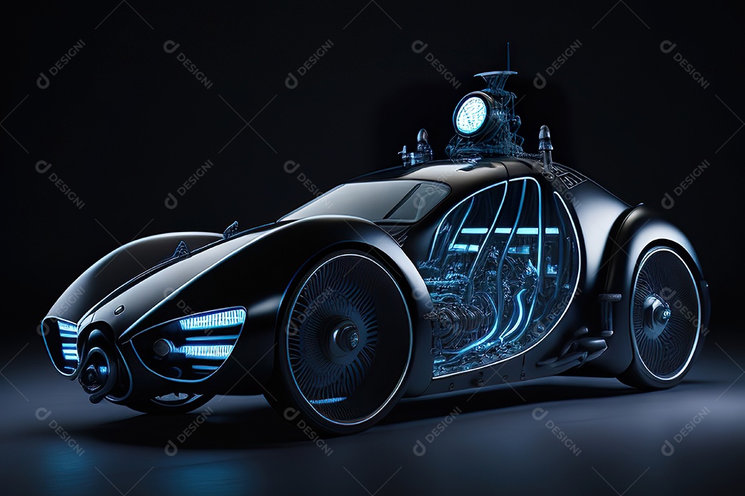 Plano amplo de uma biomecânica mínima azul