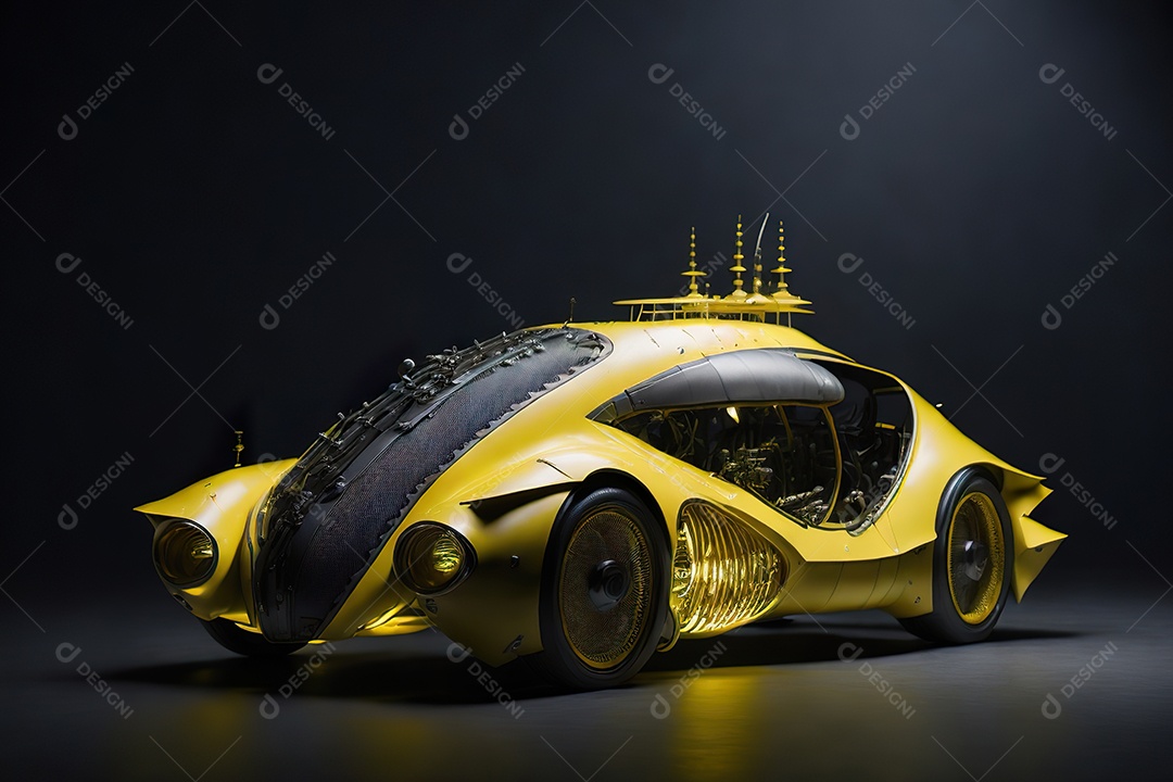 Grande plano de uma biomecânica mínima vermelha