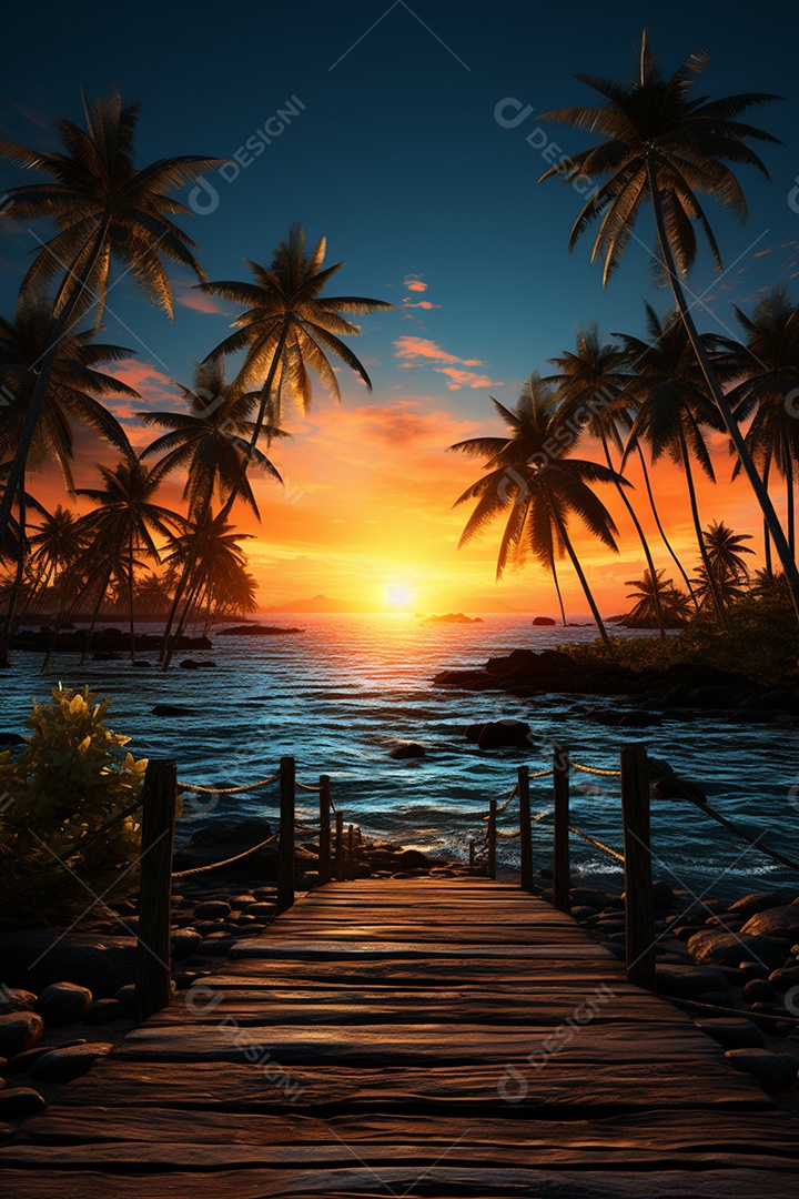 Fundos de Cenário para Flyer Fundo Praia