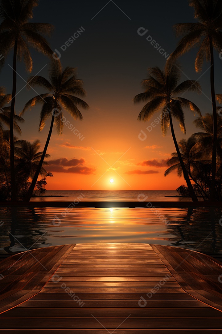 Fundos de Cenário para Flyer Fundo Praia