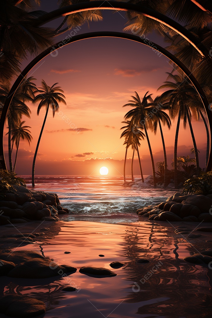 Fundos de Cenário para Flyer Fundo Praia