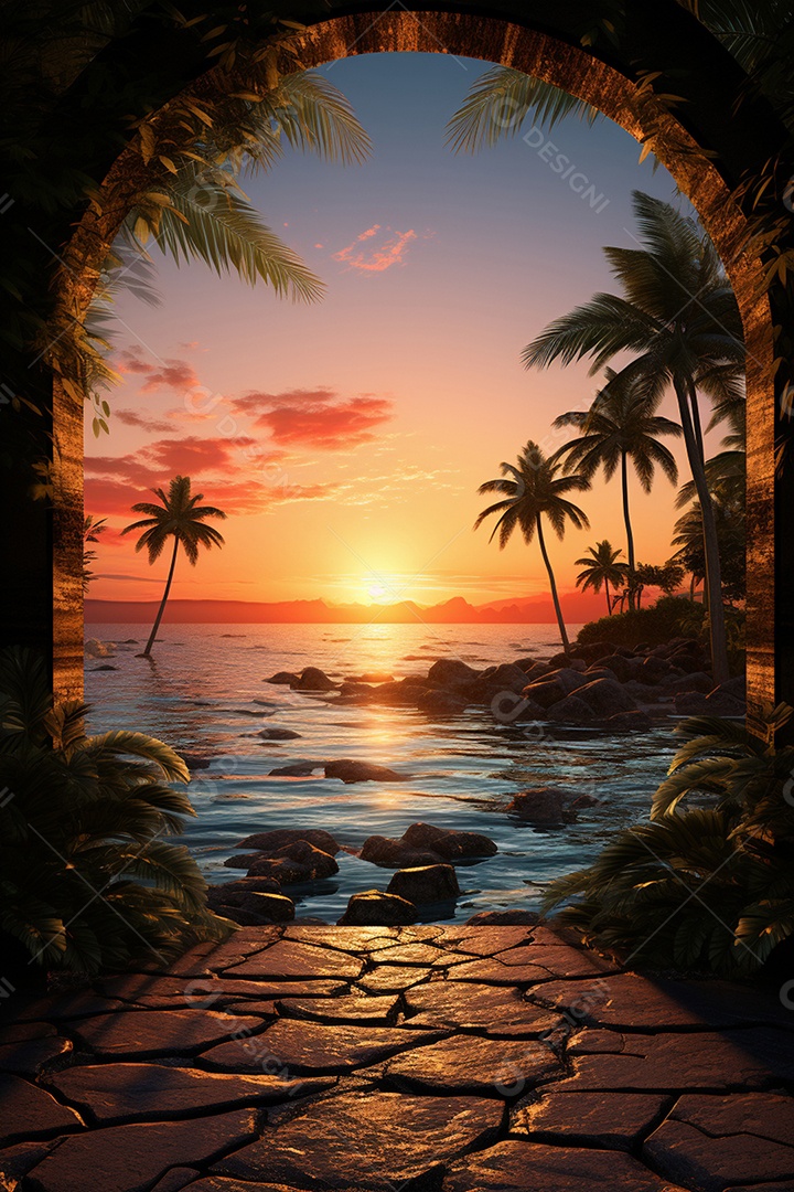 Fundos de Cenário para Flyer fundo praia