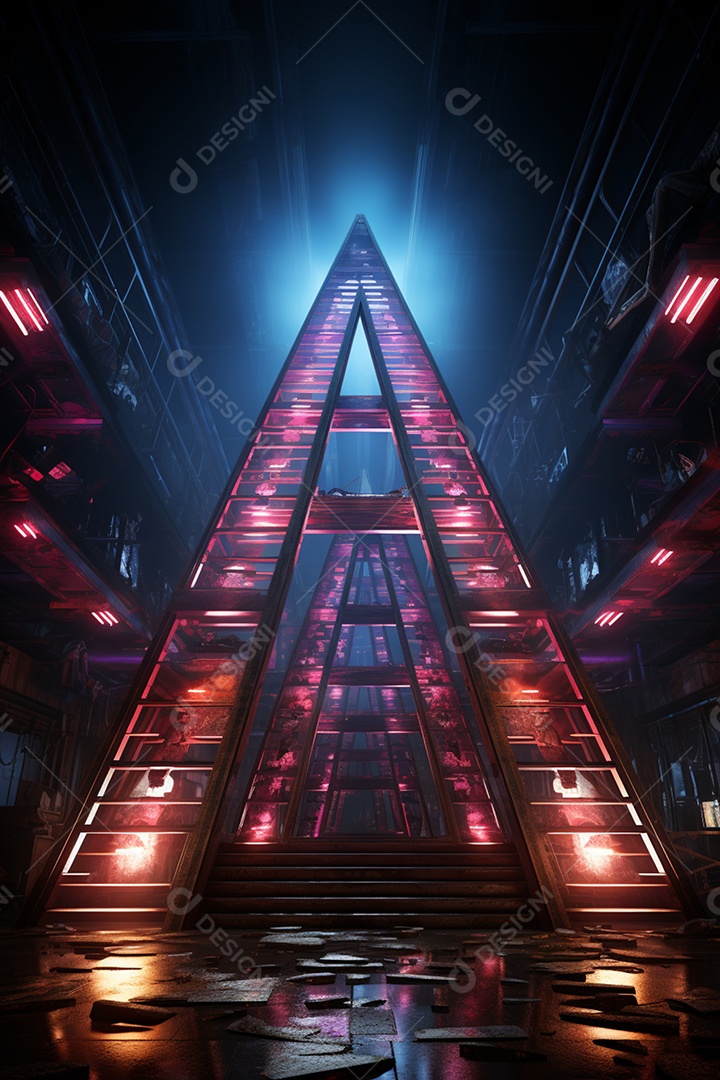 Fundos de Cenário para Flyer Com Luzes Neon