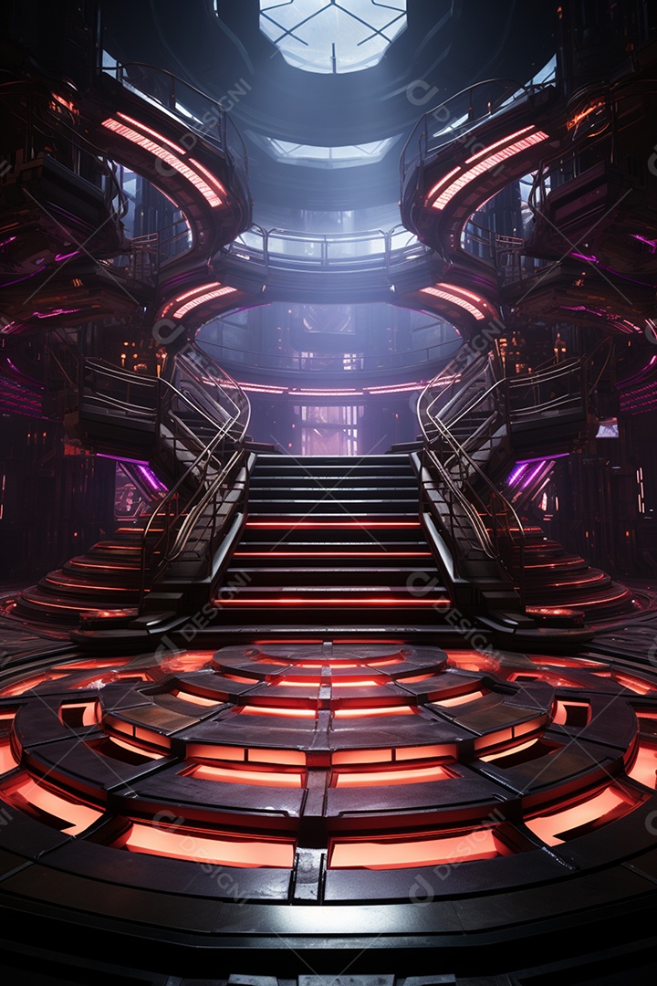 Fundos de Cenário para Flyer Com Luzes Neon