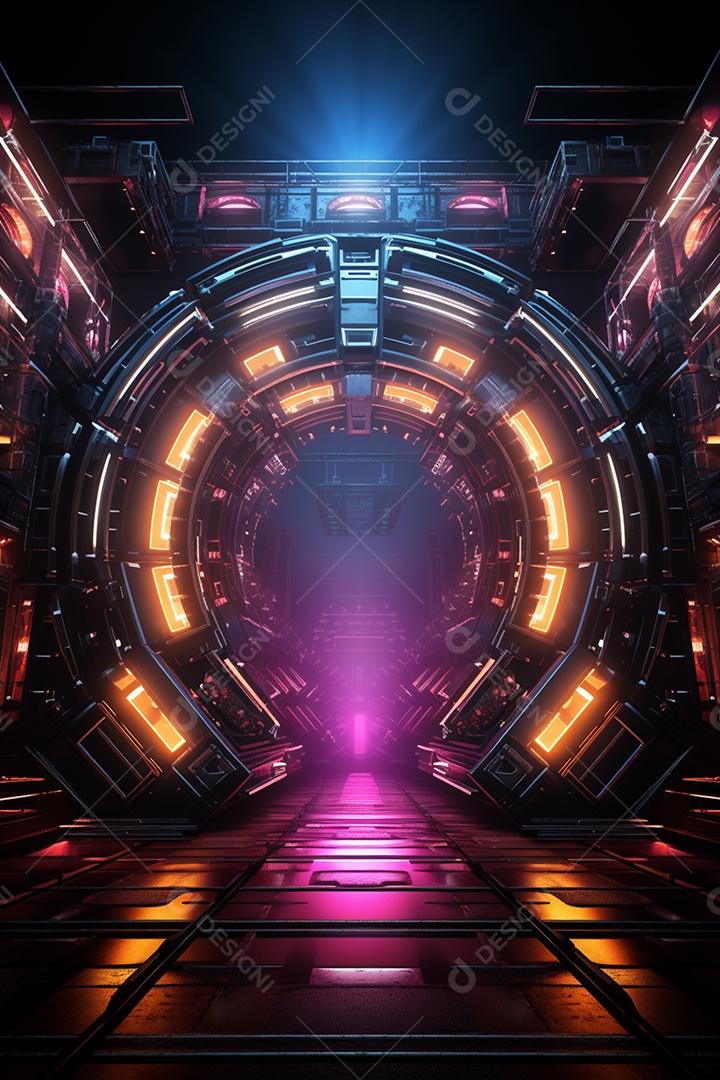 Fundos de Cenário para Flyer Com Luzes Neon